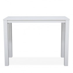 Matzo Bar Table With 4 Bar Stools Matte White