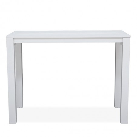 Matzo Bar Table With 4 Bar Stools Matte White