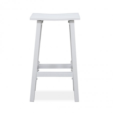 Matzo Bar Table With 4 Bar Stools Matte White