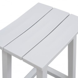 Matzo Bar Table With 4 Bar Stools Matte White