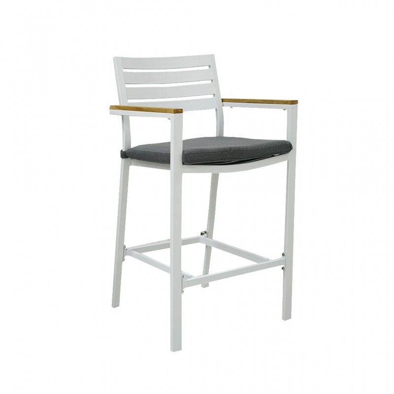 Clay Bar Chair With Cushion Matte White Clay Bar Chair With Cushion Matte White