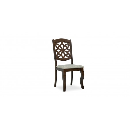 Toerra Table and 6 Chairs Rubberwood Black Cherry