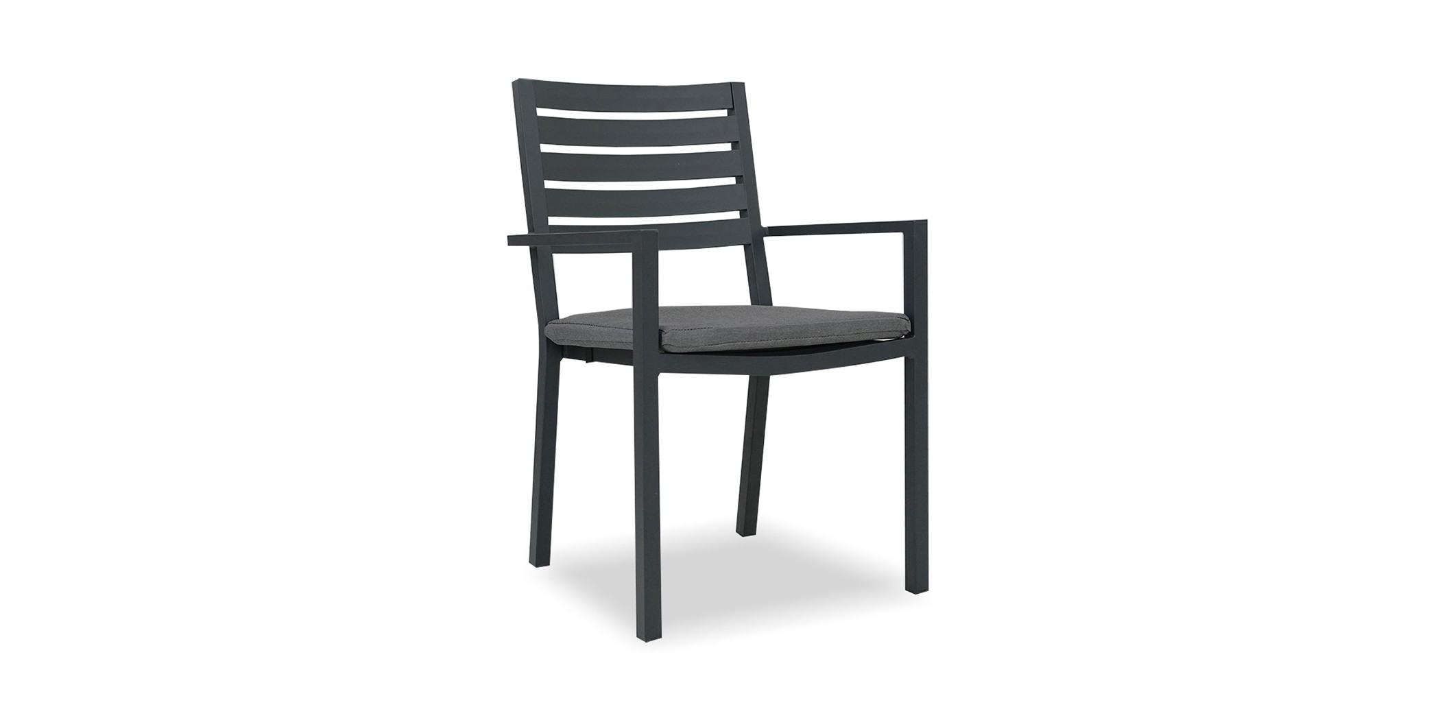 Mayfair Dining Chair With Cushion Gunmetal