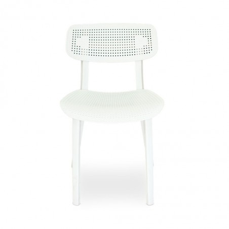 Stacking Chair COUXL804 White Plastic