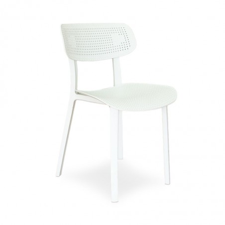 Stacking Chair COUXL804 White Plastic