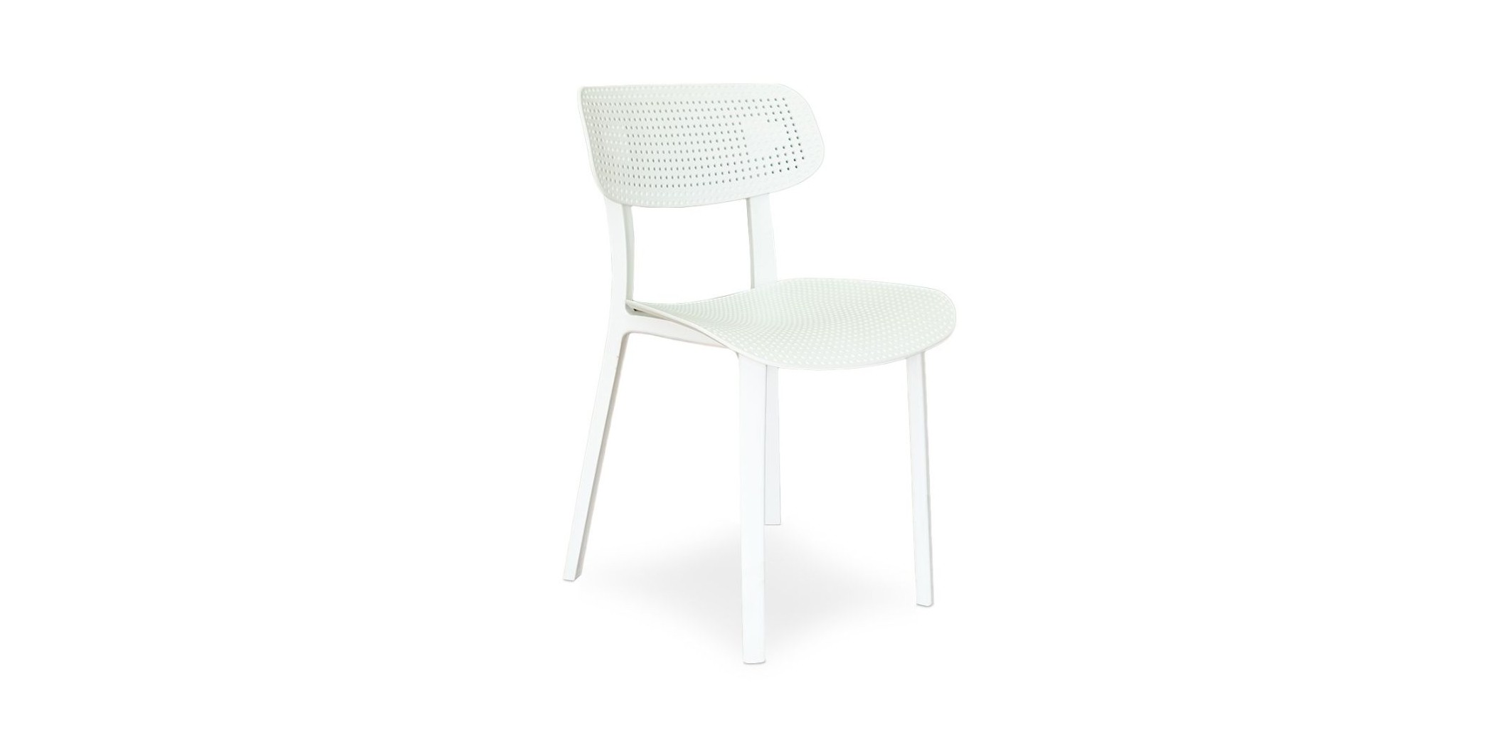Stacking Chair COUXL804 White Plastic