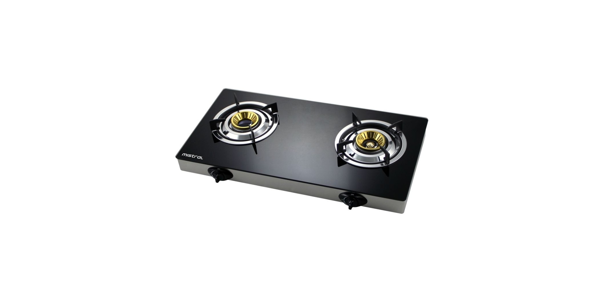 Mistral MGC9208G Slim Glass Top Double Burner