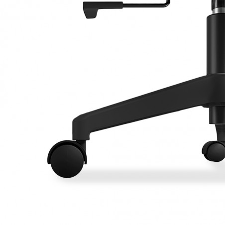 Sally Office Chair Black Frame And Red Fabric