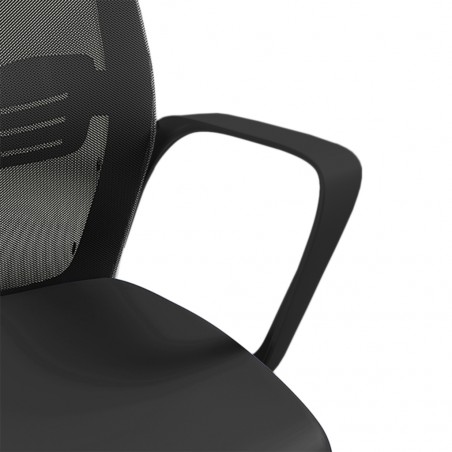 Sally Office Chair Black Frame And Black Fabric