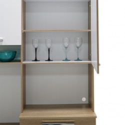 Montesa Kitchen Cabinet Nogal White