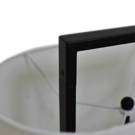 Table Lamp Metal Dark Wood Finish