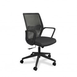 Sally Office Chair Black Frame And Black Fabric