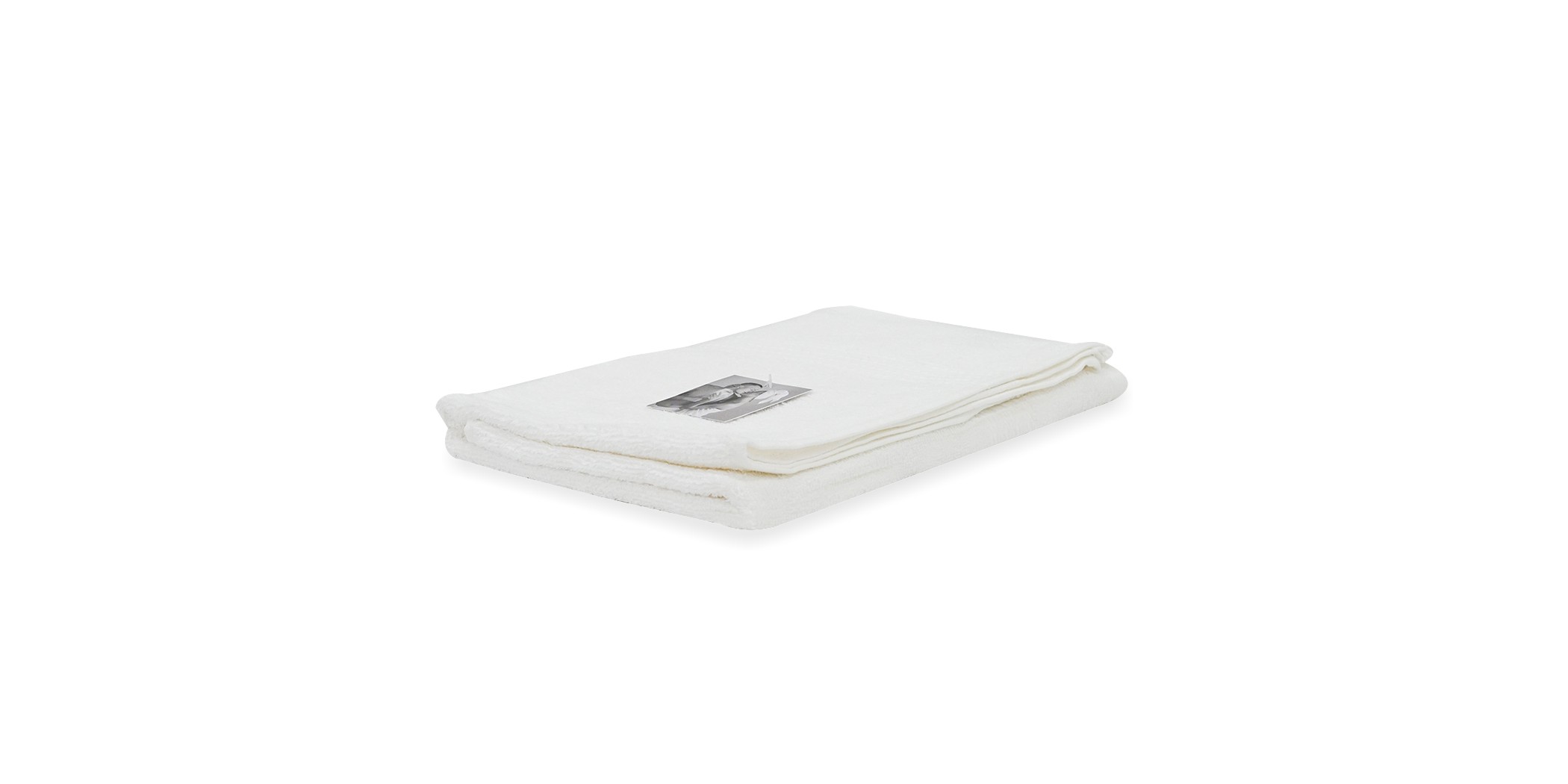 Bath Towel 70x140 cm White Dobby Border