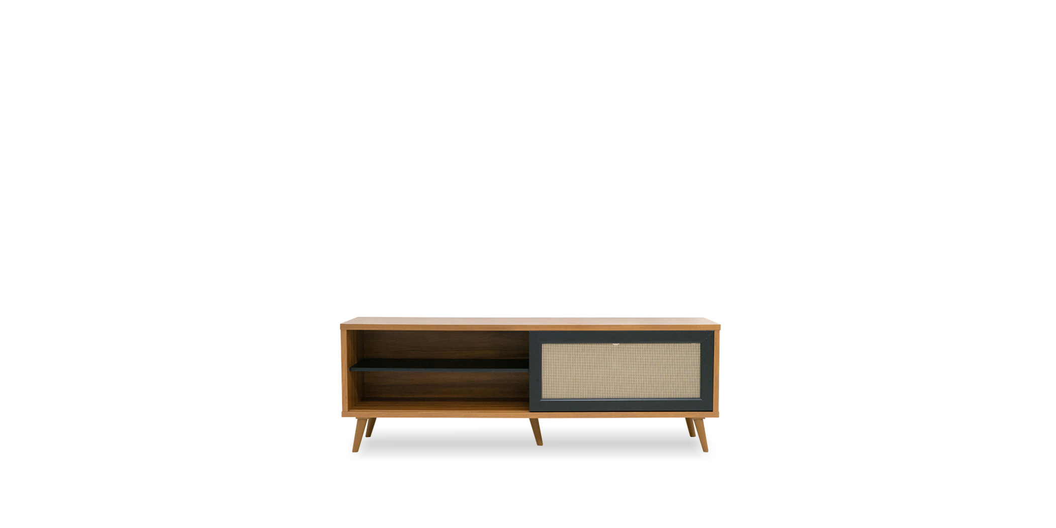 Prada Low TV Unit Freijo Trend/Black