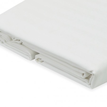 Flat Sheet & 2 Pillows 200x280+50x80 cm White