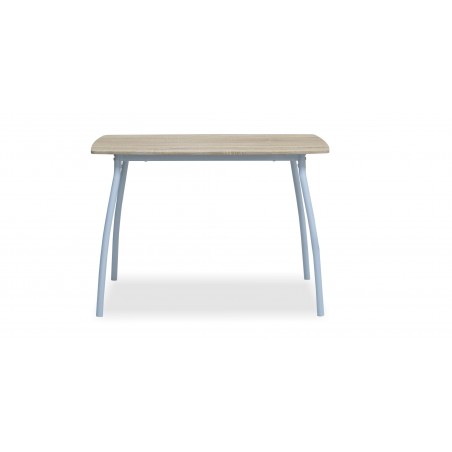 Jade Table White and 4 Chairs Grey Velvet