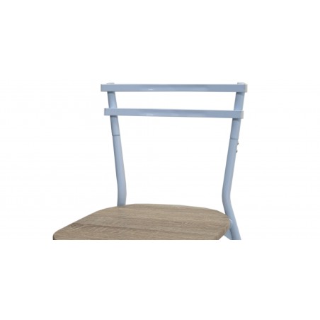 Jade Table White and 4 Chairs Grey Velvet