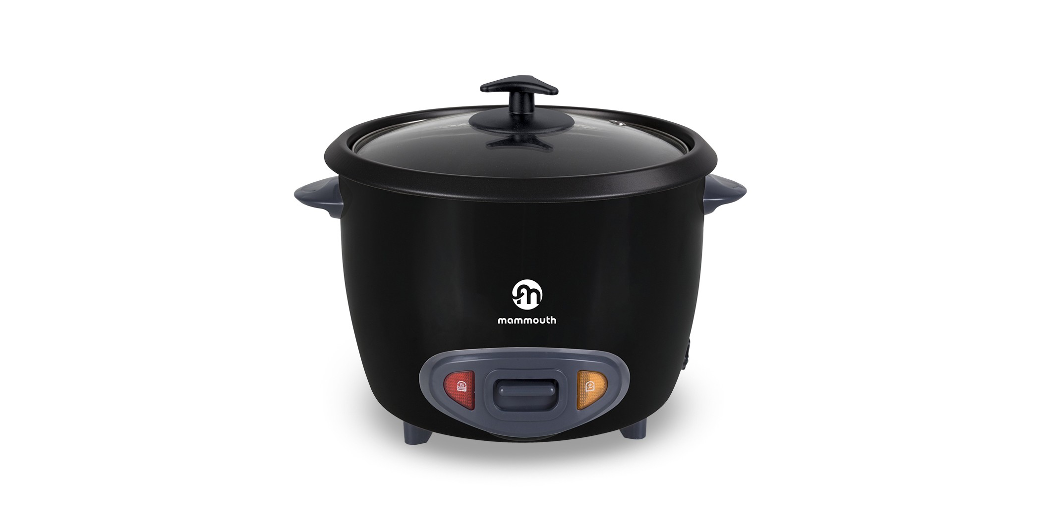 Mammouth RC180 1.8L Black Rice Cooker With Glass Lid