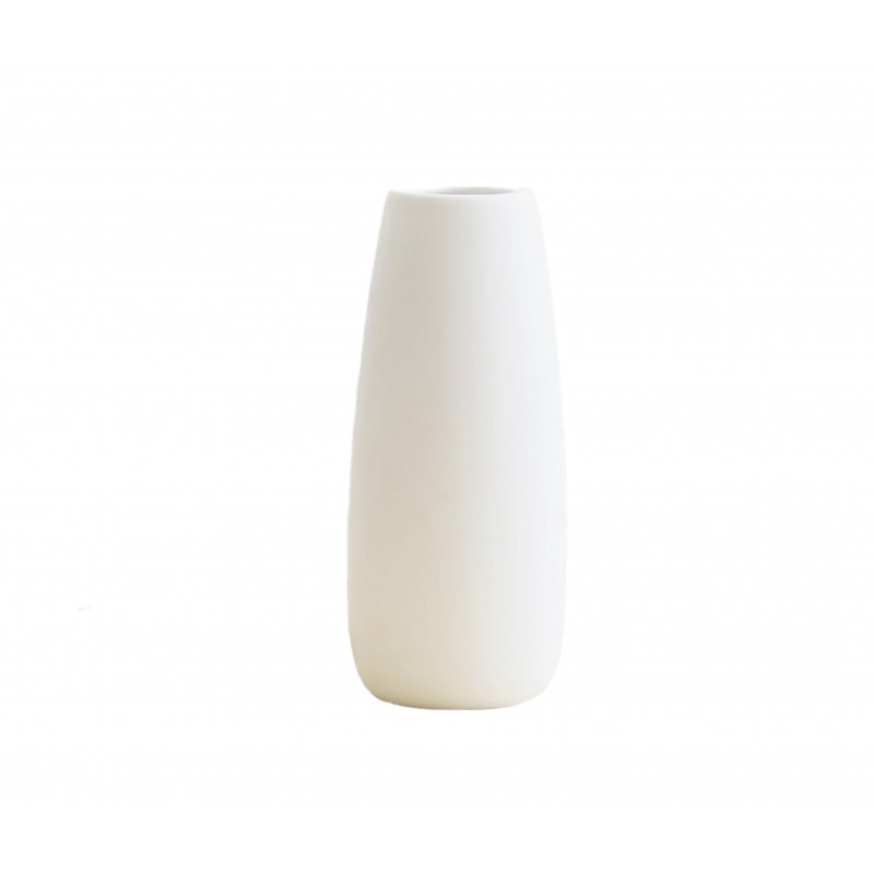 Vase Ceramic 5x6.5x20H cm White Vase Ceramic 5x6.5x20H cm White