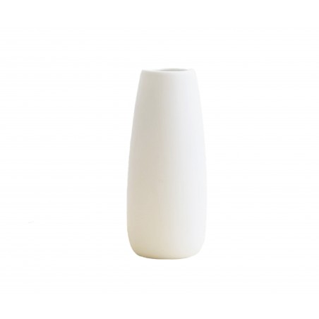 Vase Ceramic 5x6.5x20H cm White