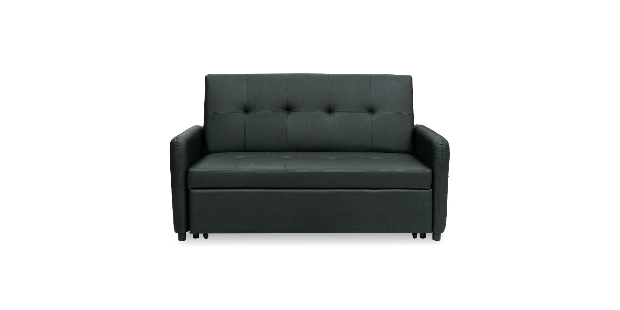 Sivu Sofa Bed Black PU