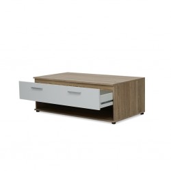 Lund Coffee Table Sonoma Oak & White