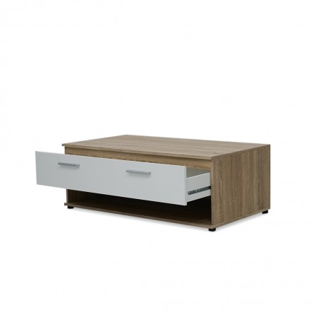 Lund Coffee Table Sonoma Oak & White