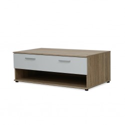 Lund Coffee Table Sonoma Oak & White