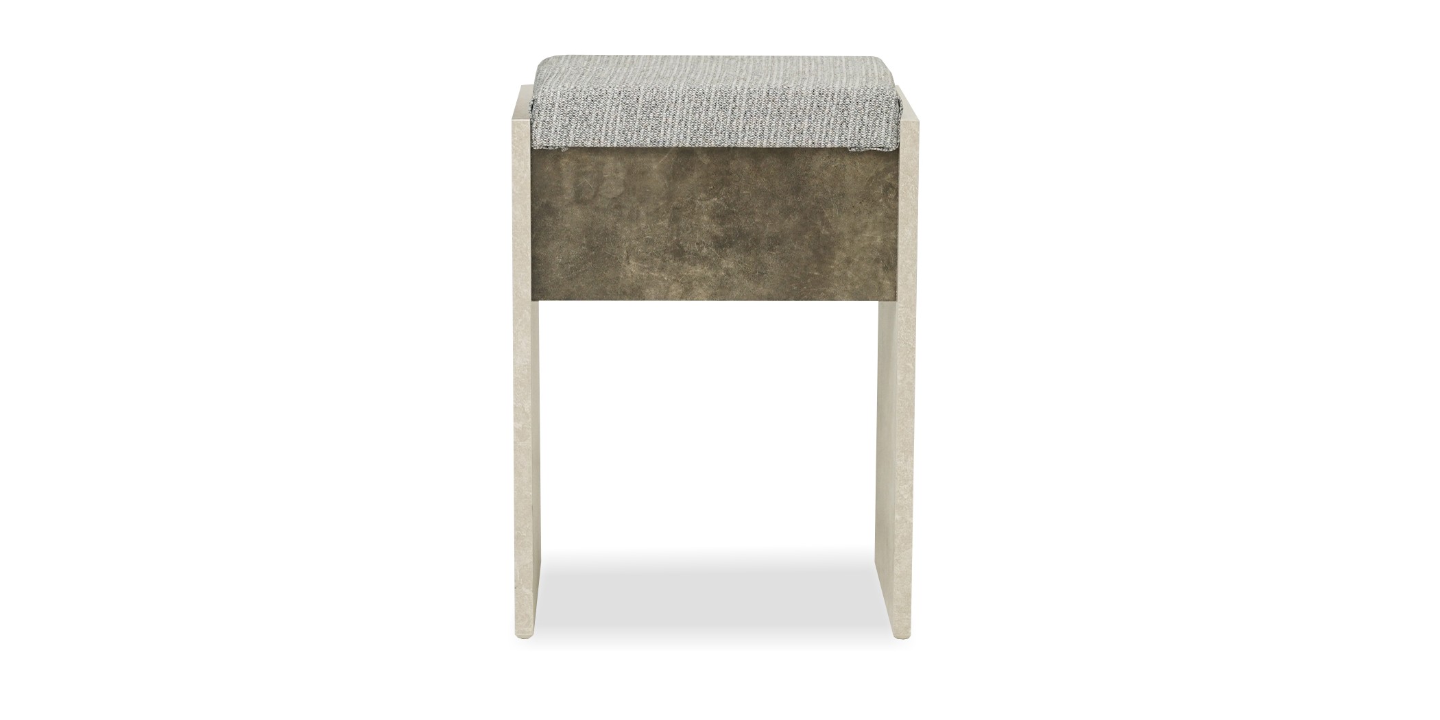 Berlis Pouf High Gloss Smokey Grey