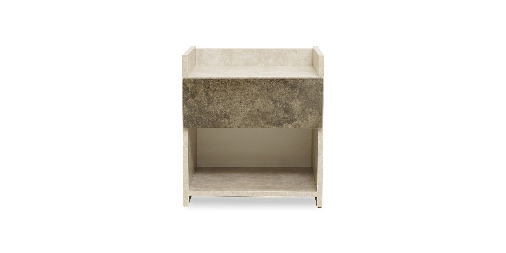 Berlis Night Table High Gloss Smokey Grey