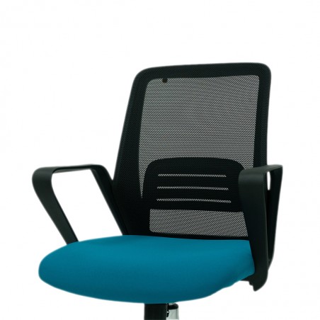 Stellar Indy Medium Back Office Chair Blue & Black