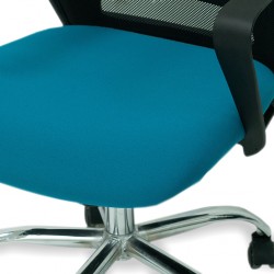 Stellar Indy Medium Back Office Chair Blue & Black