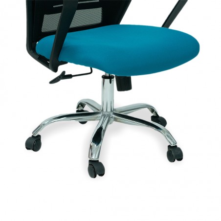 Stellar Indy Medium Back Office Chair Blue & Black