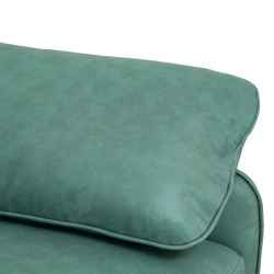 Comfy Corner RHF Chaise+LHF 2S Fabric Mint L.Vegan