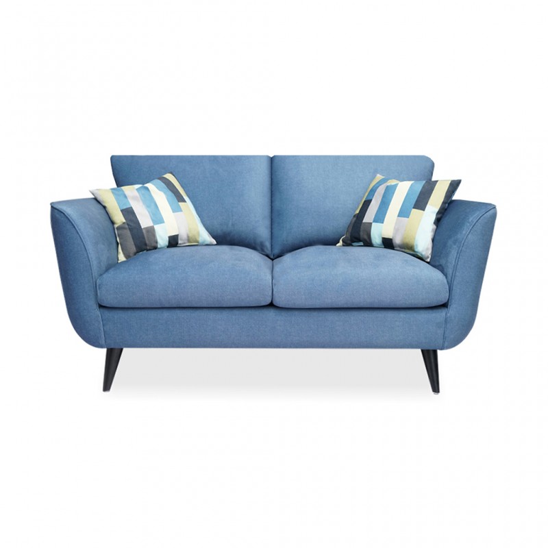 Kazaar 2 Seater Fabric Denim Col W/2 Accent Pillow Kazaar 2 Seater Fabric Denim Col W/2 Accent Pillow