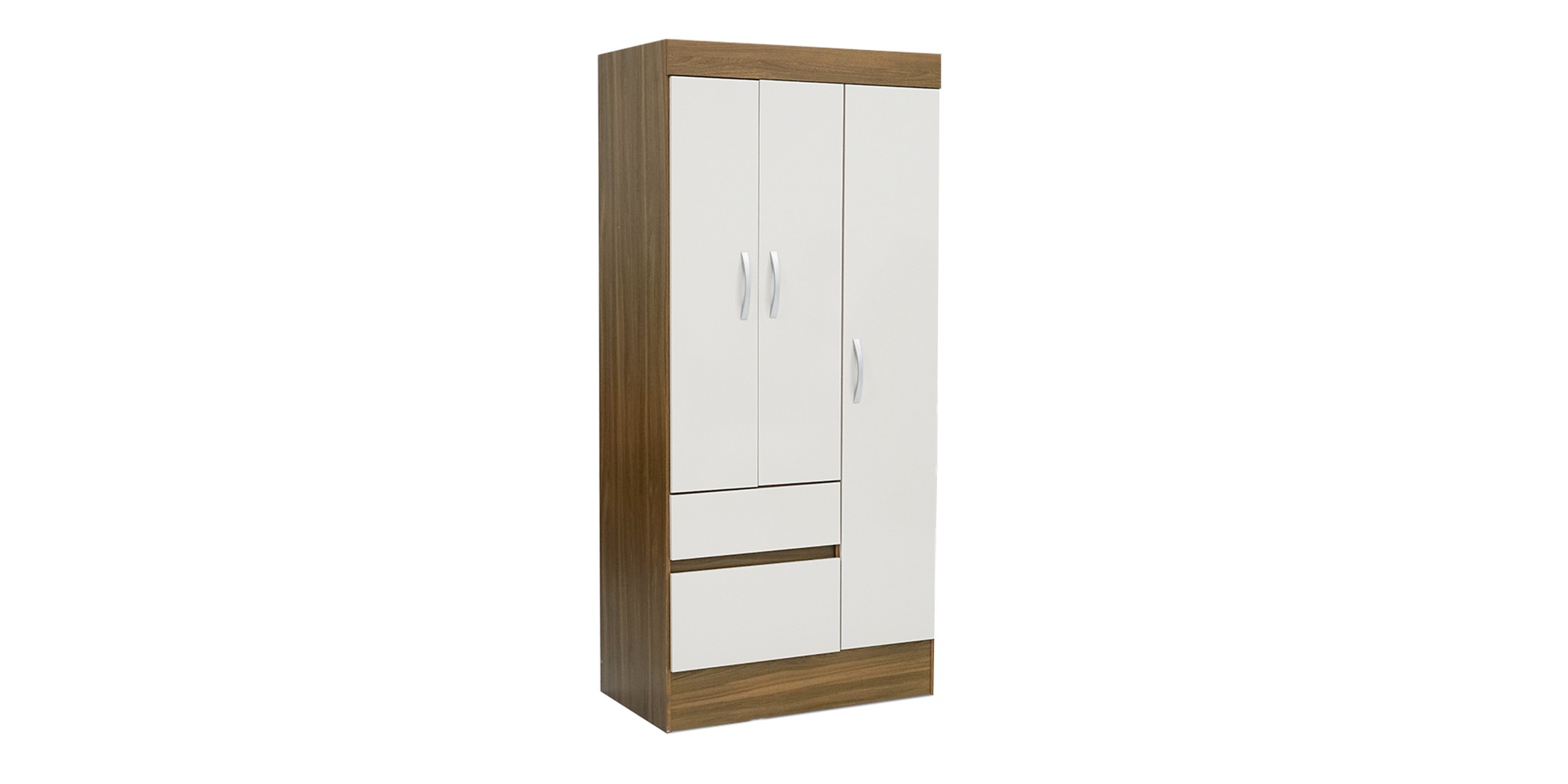Wind Wardrobe 3 Doors Almond/Off White