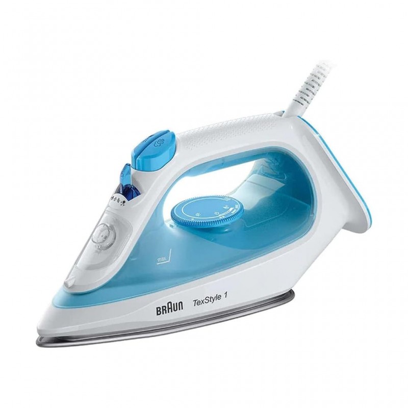 Braun 12710000-SI1050BL TexStyle1 Blue/WH Steam Iron - 0127407007 Braun 12710000-SI1050BL TexStyle1 Blue/WH Steam Iron - 0127407007