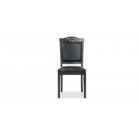 Kuka Table and 8 Chairs PU Dark Brown