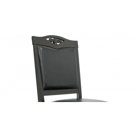 Kuka Table and 8 Chairs PU Dark Brown