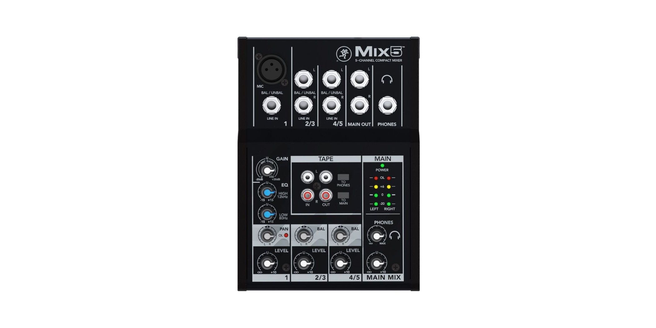 Mackie 2044094-01 Mix5 5-Channel Mixer 230V Eu
