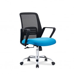 Stellar Indy Medium Back Office Chair Blue & Black