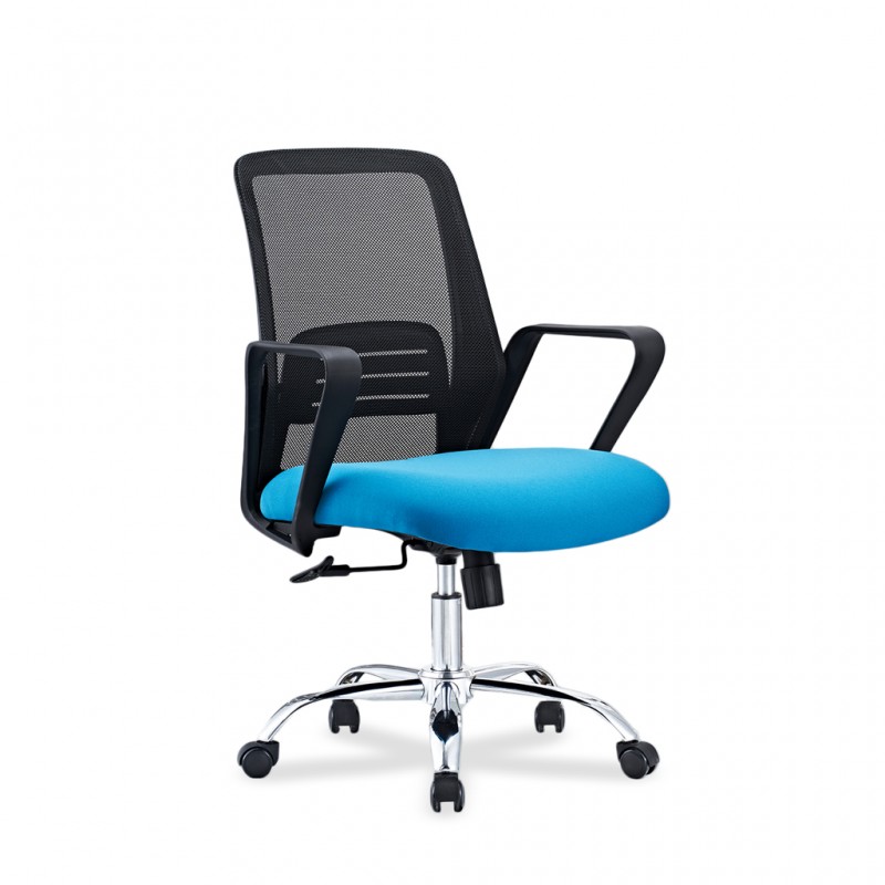 Stellar Indy Medium Back Office Chair Blue & Black Stellar Indy Medium Back Office Chair Blue & Black