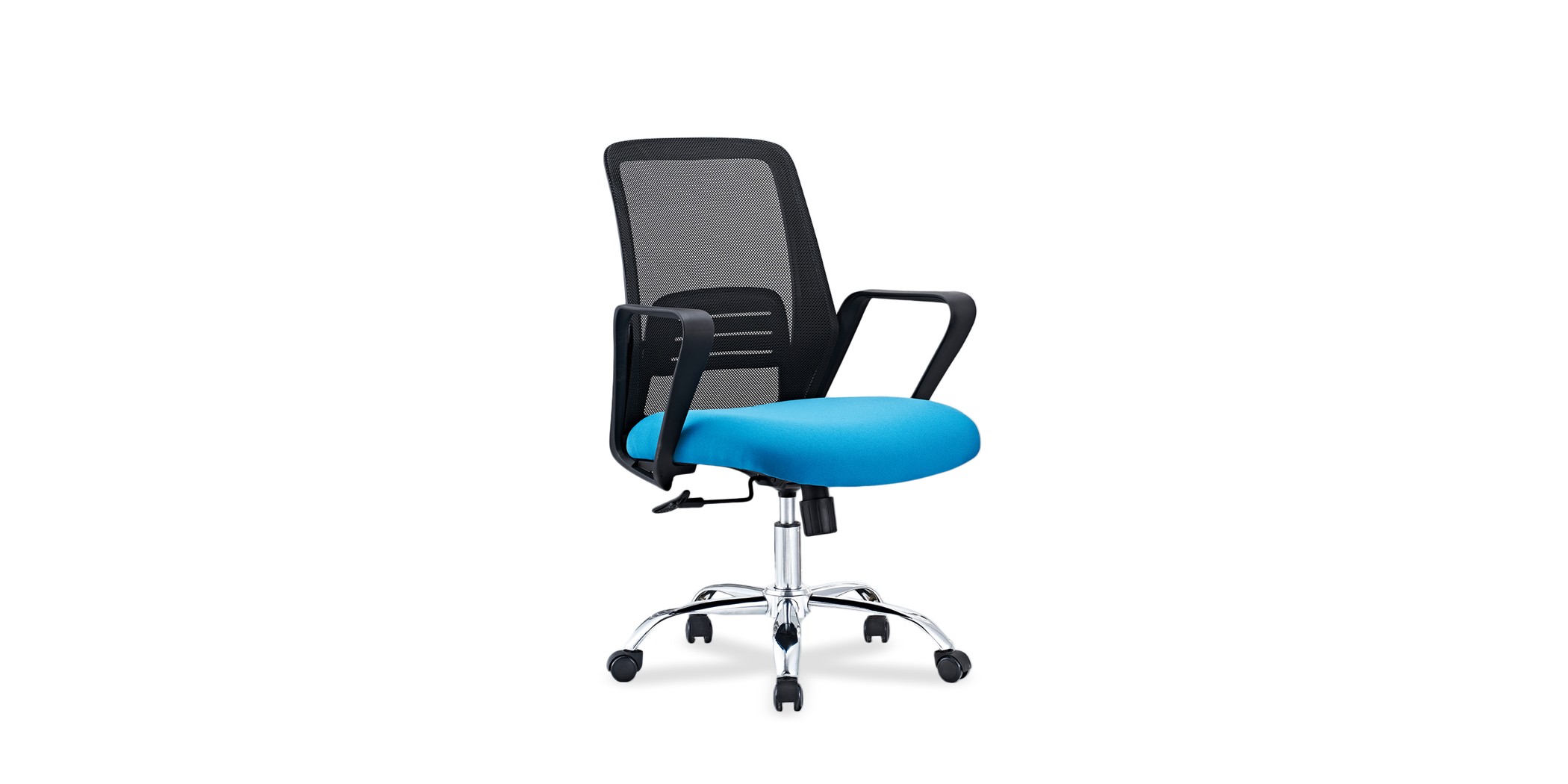 Stellar Indy Medium Back Office Chair Blue & Black