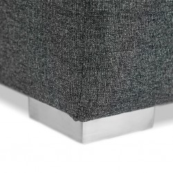 Chicago LHF Chaise + RHF 3S + Ottoman in Gun Grey Col Chicago LHF Chaise + RHF 3S + Ottoman in Gun Grey Col