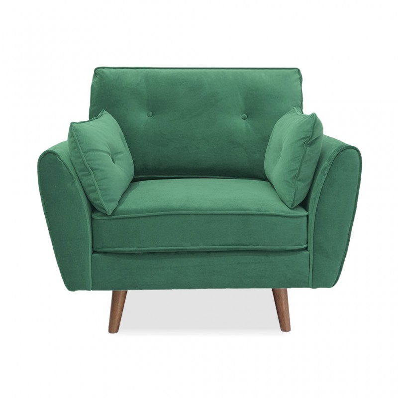 Bartel 1 Seater Fabric Green Colour Bartel 1 Seater Fabric Green Colour