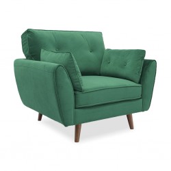 Bartel 1 Seater Fabric Green Colour Bartel 1 Seater Fabric Green Colour