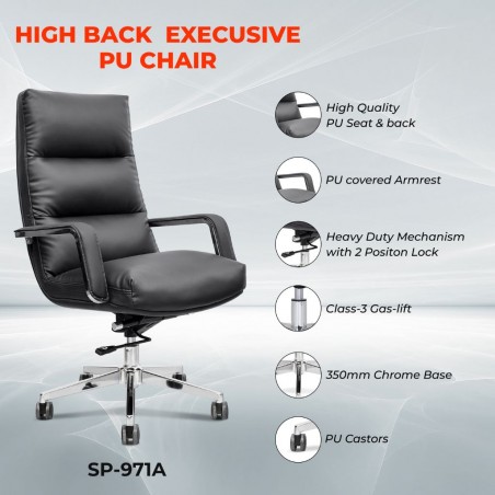 Stellar Catmint Modern High Back Executive Chair