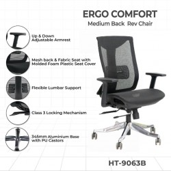 Stellar Cosmos Lower Back Office Chair Black
