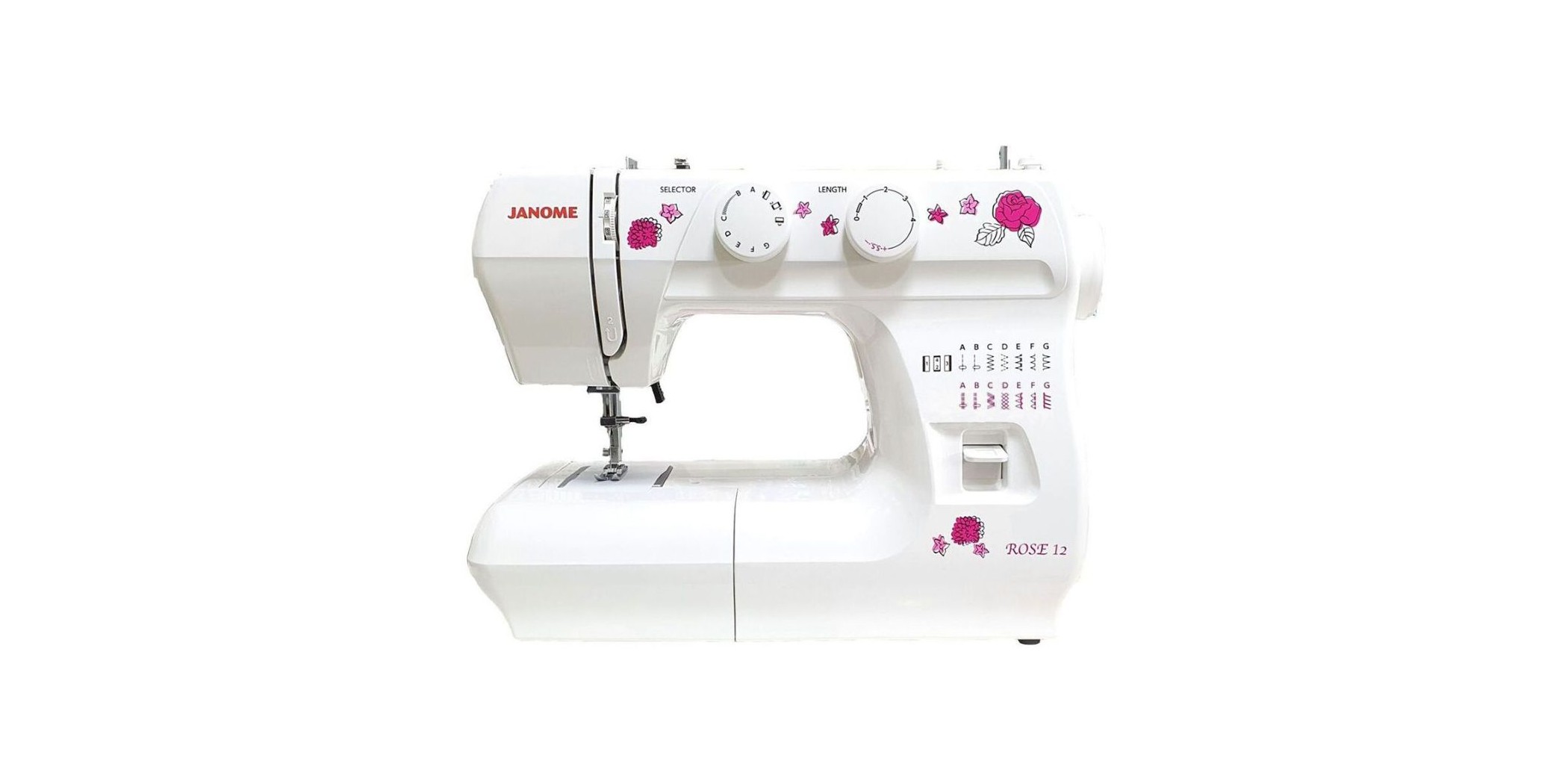 Janome Rose 12 5YW 12 Stitches Sewing Machine