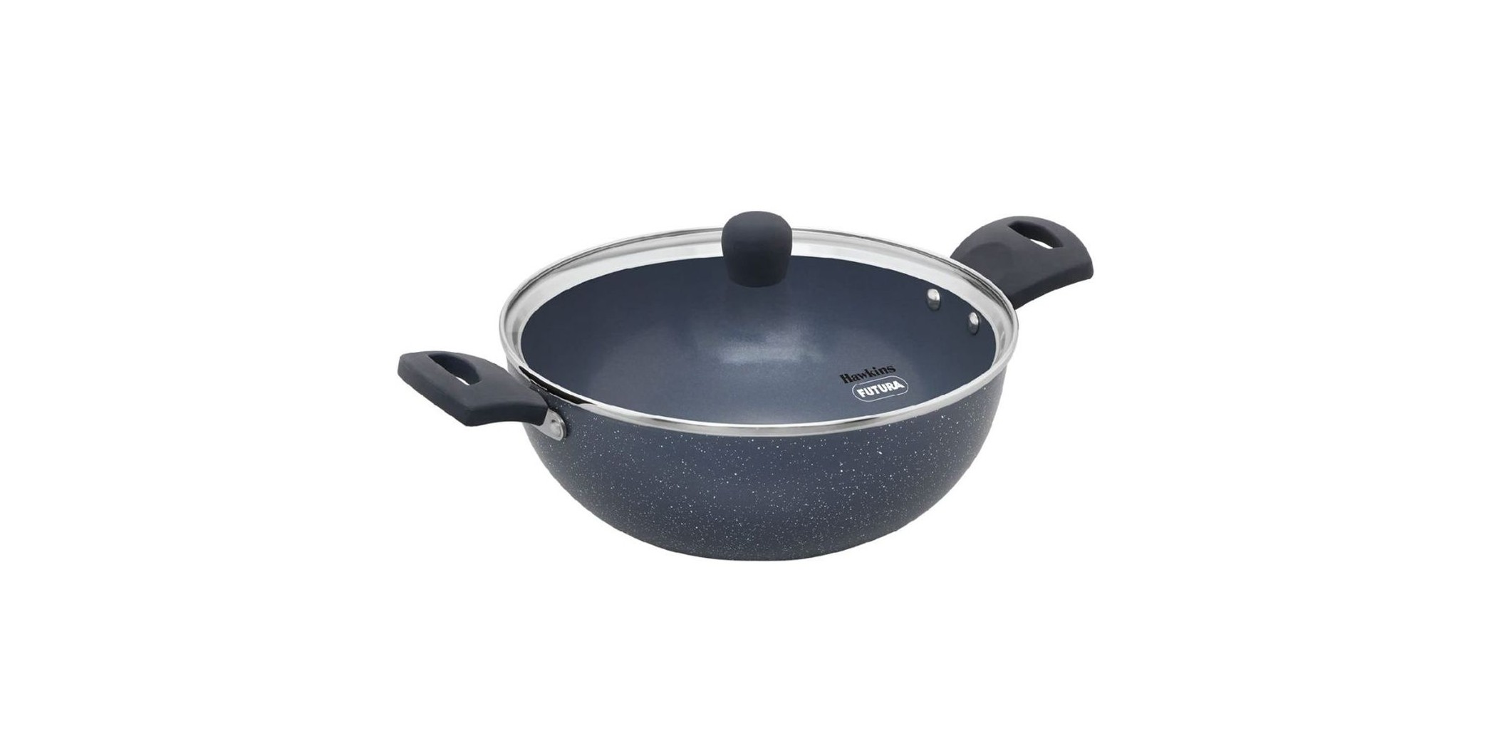 Hawkins ICK35G 3.5L IC Ceramic Deep Kadhai With Glass Lid